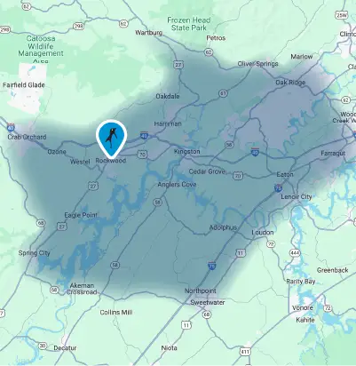 HVAC Service Area Map