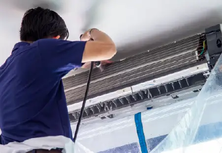 HVAC Technician Cleaning System